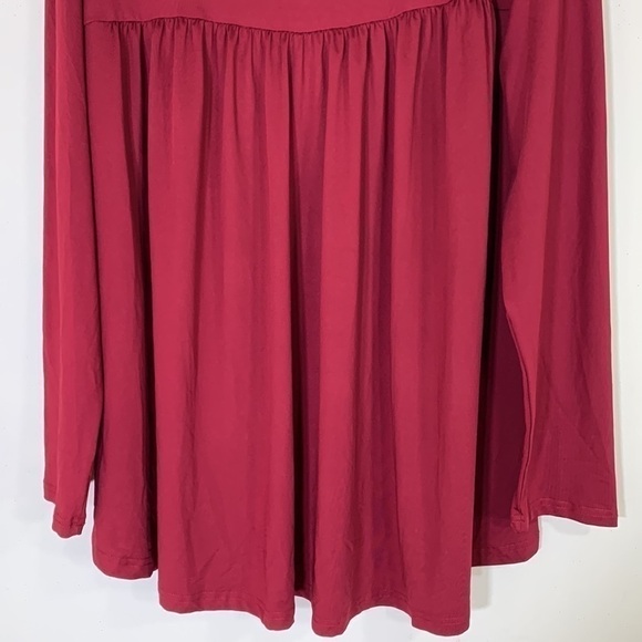 NWT. Tencede 4XL Long Sleeve Tunic Blouse with Empire Waist. - Picture 5 of 8